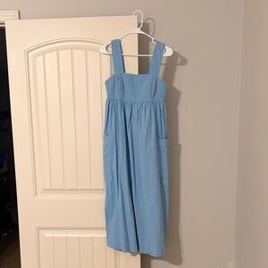 Madewell linen midi dress